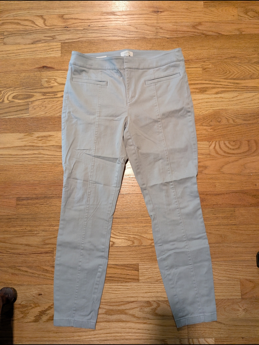 LOFT Outlet Light Gray Casual Pants